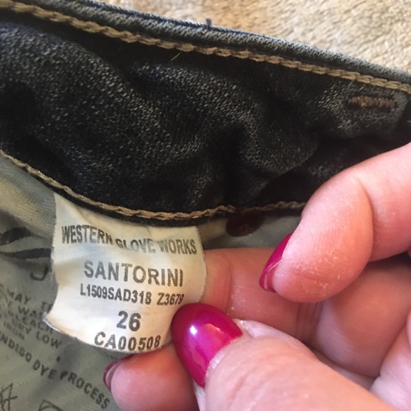 Silver Santorini Jeans Size 26 - Picture 7 of 9
